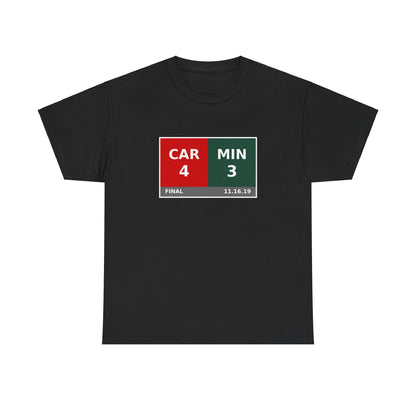 CAR vs MIN Scoreboard Tee 11.16.19