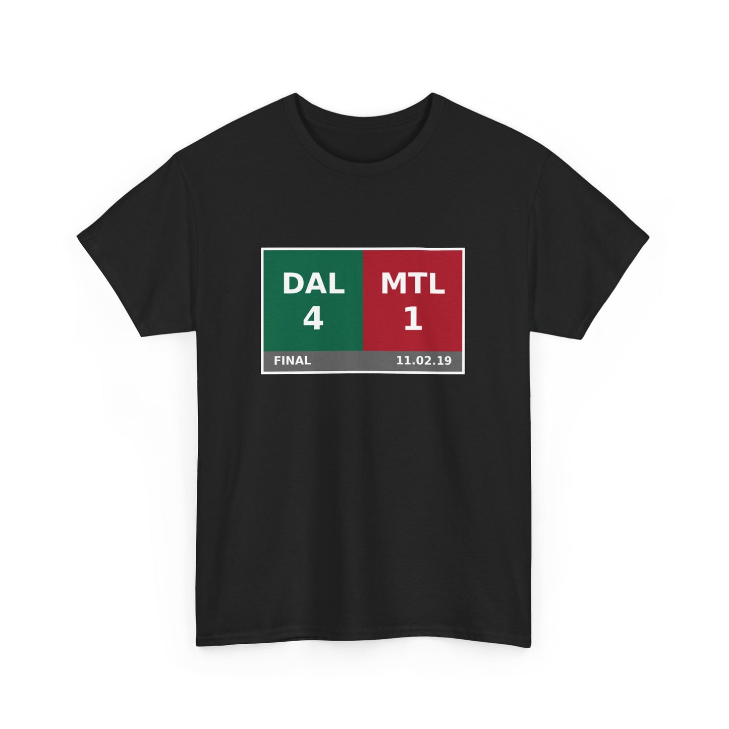 DAL vs MTL Scoreboard Tee 11.02.19