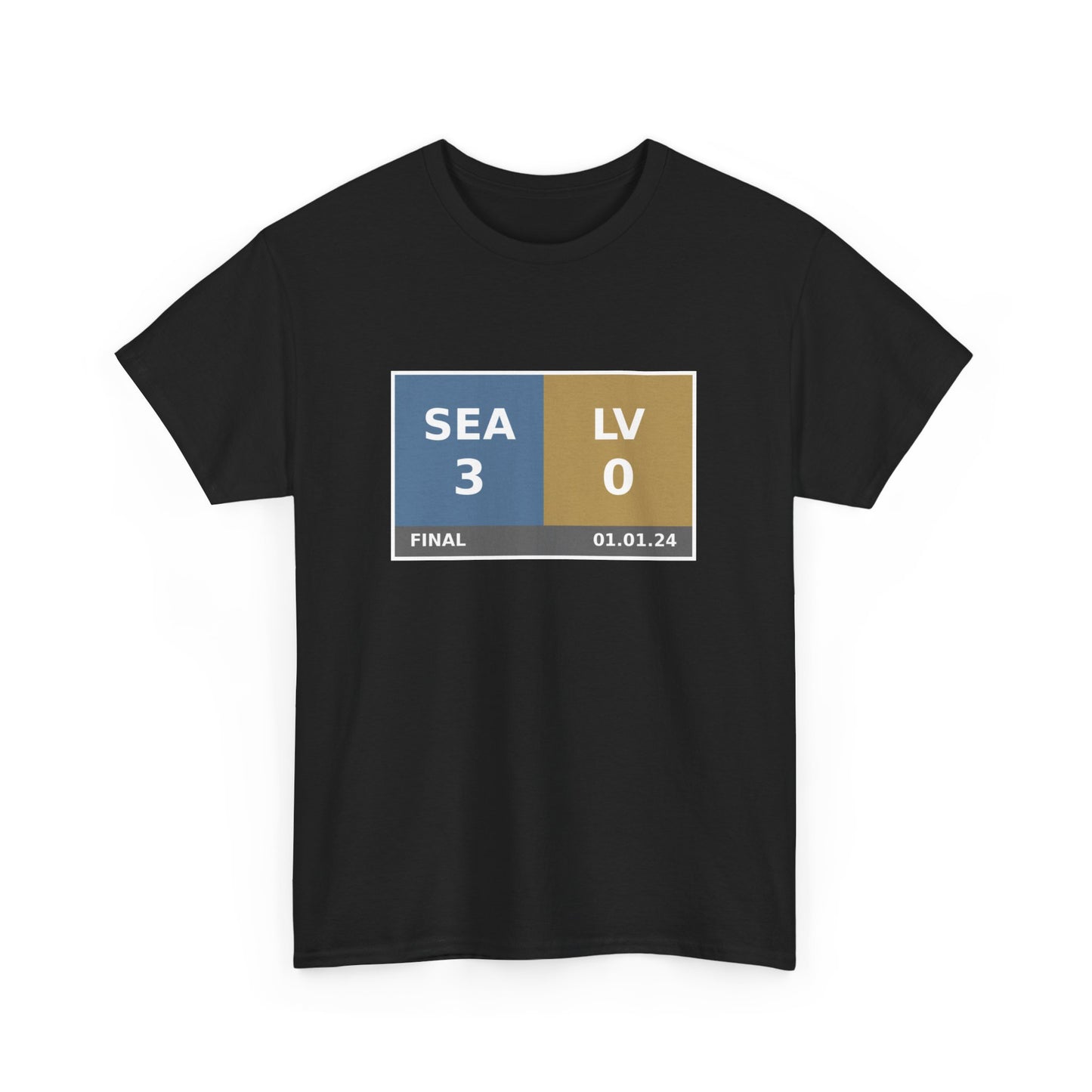 SEA vs LV Scoreboard Tee 01.01.24