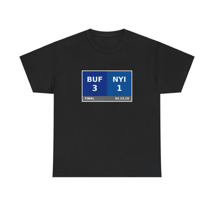 BUF vs NYI Scoreboard Tee 02.13.19