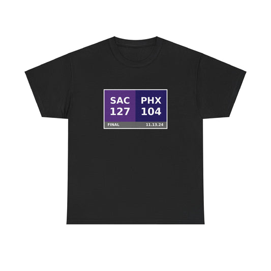 SAC vs PHX Scoreboard Tee 11.13.24