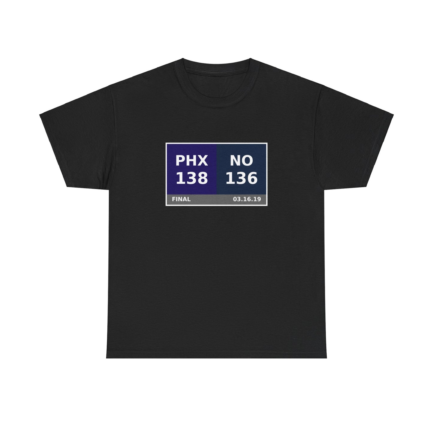 PHX vs NO Scoreboard Tee 03.16.19