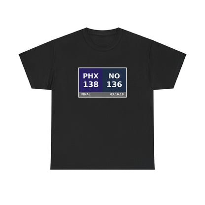 PHX vs NO Scoreboard Tee 03.16.19