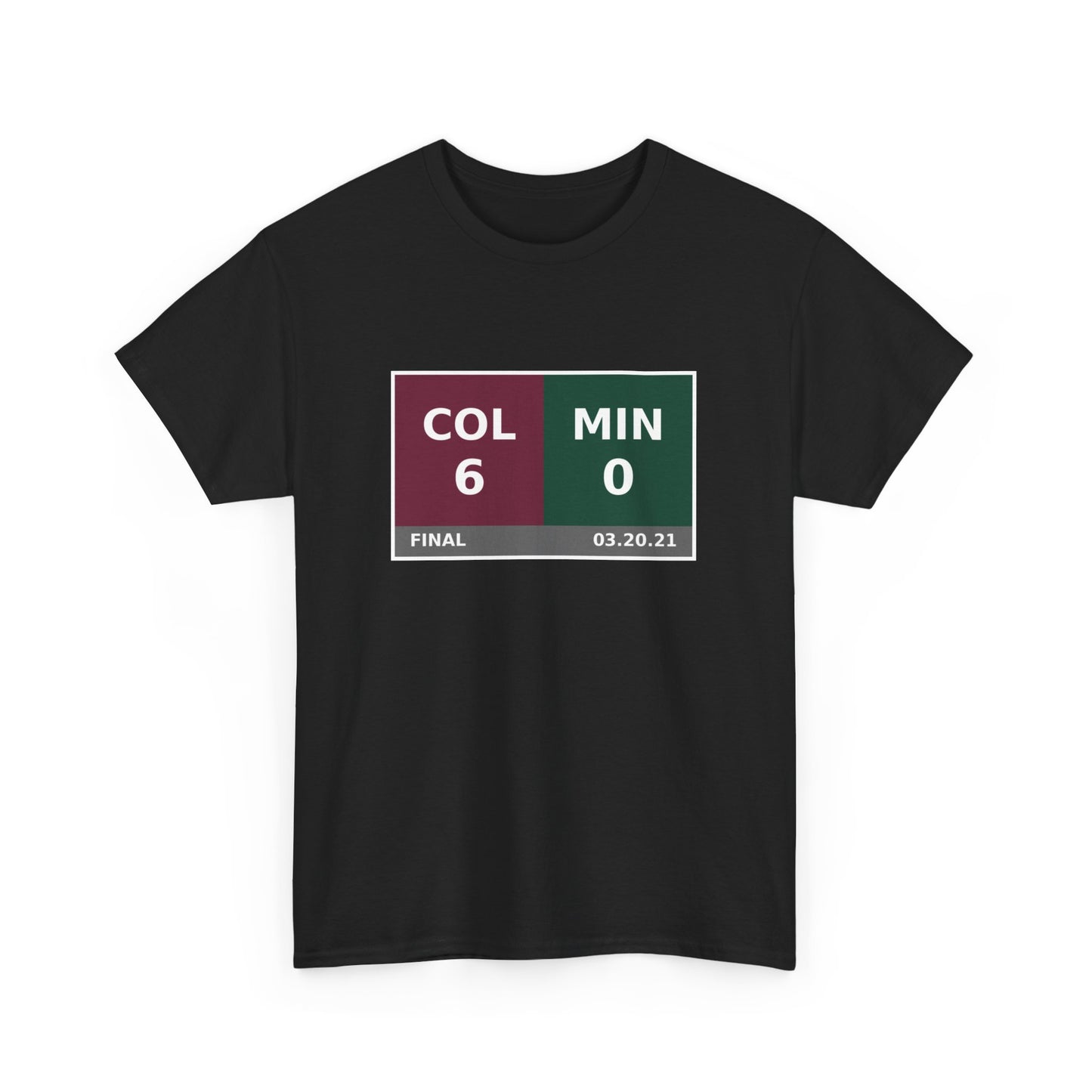 COL vs MIN Scoreboard Tee 03.20.21