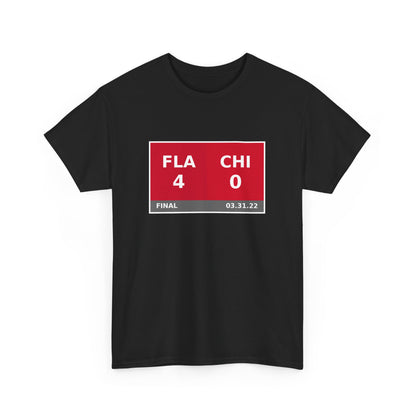 FLA vs CHI Scoreboard Tee 03.31.22