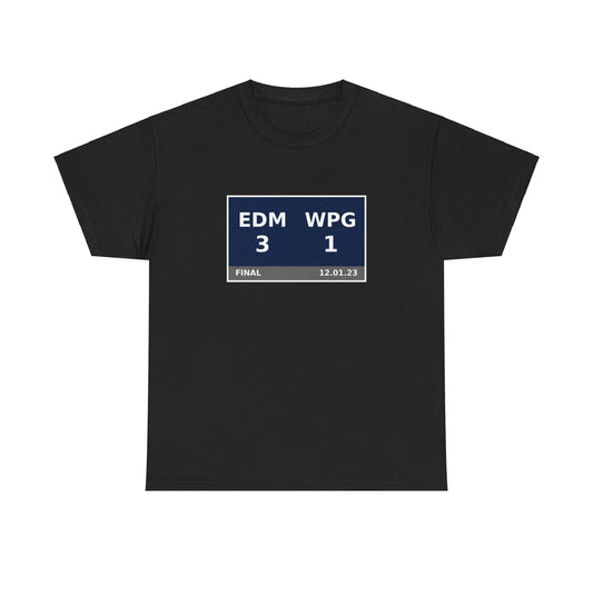 EDM vs WPG Scoreboard Tee 12.01.23