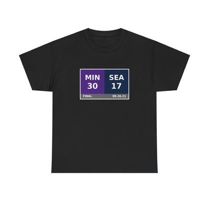 MIN vs SEA Scoreboard Tee 09.26.21