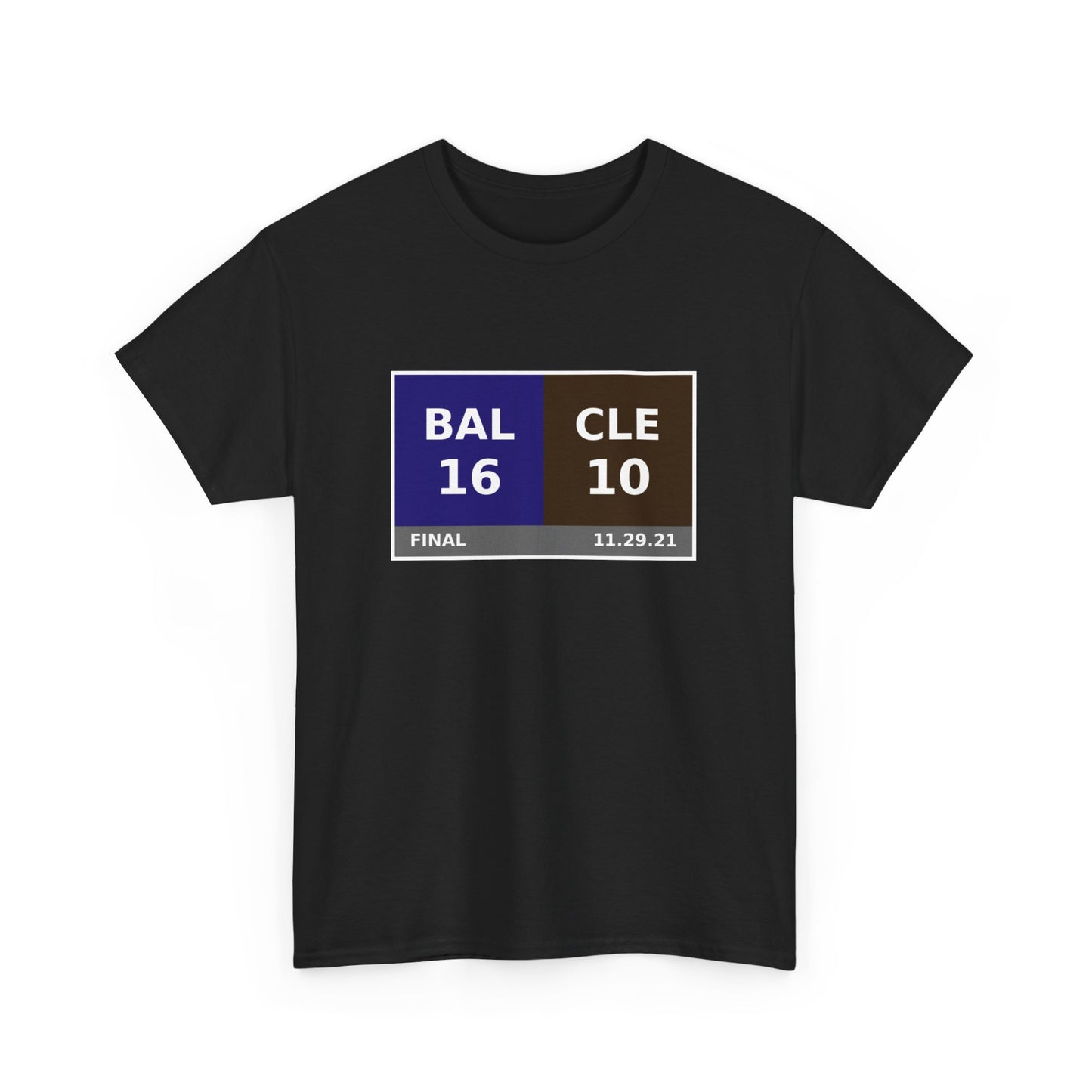 BAL vs CLE Scoreboard Tee 11.29.21