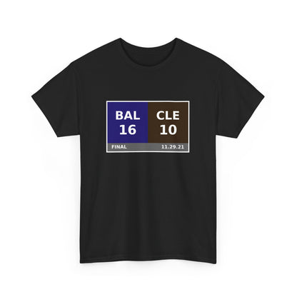 BAL vs CLE Scoreboard Tee 11.29.21