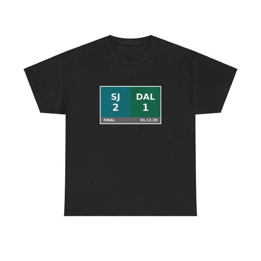 SJ vs DAL Scoreboard Tee 01.12.20