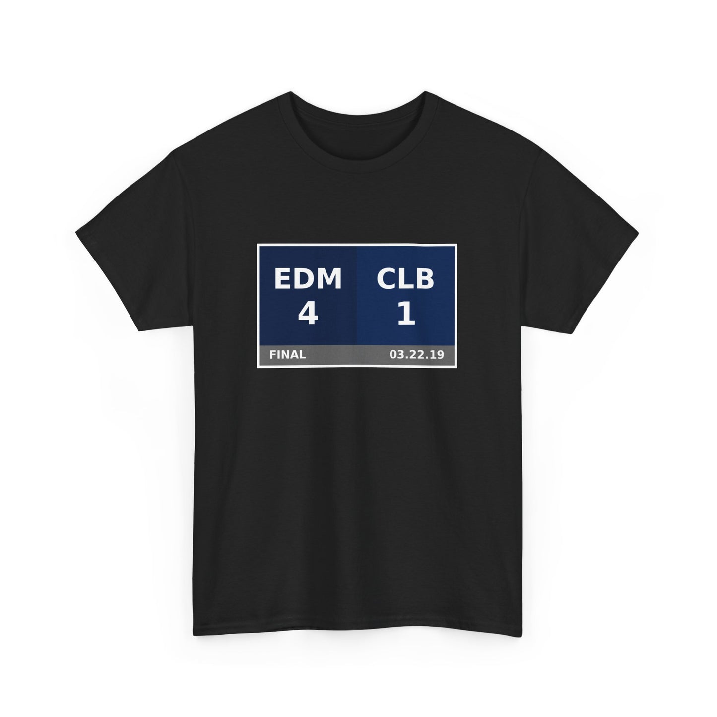 EDM vs CLB Scoreboard Tee 03.22.19