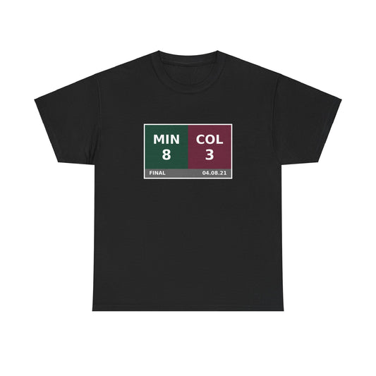 MIN vs COL Scoreboard Tee 04.08.21