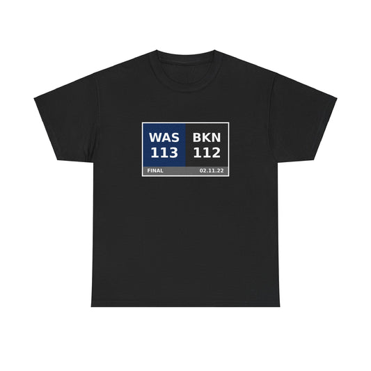 WAS vs BKN Scoreboard Tee 02.11.22