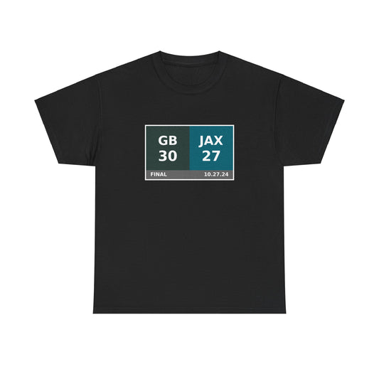 GB vs JAX Scoreboard Tee 10.27.24