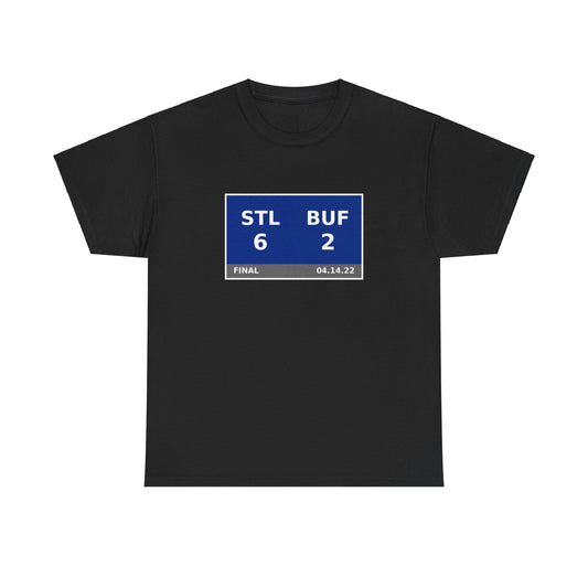 STL vs BUF Scoreboard Tee 04.14.22