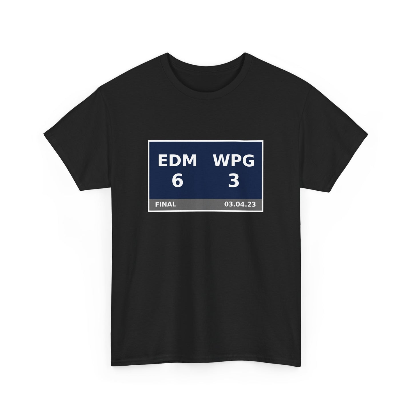 EDM vs WPG Scoreboard Tee 03.04.23