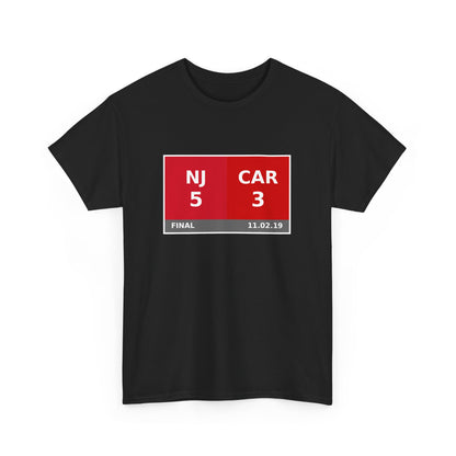 NJ vs CAR Scoreboard Tee 11.02.19