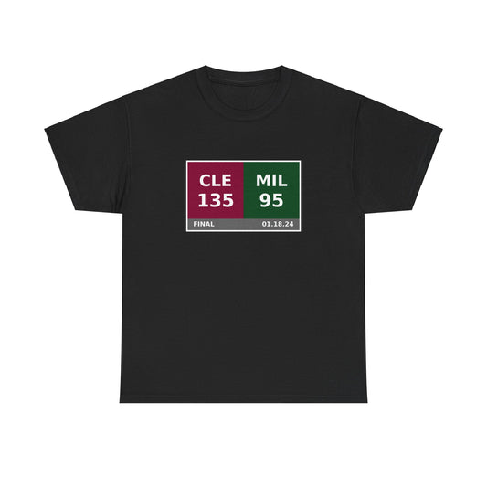 CLE vs MIL Scoreboard Tee 01.18.24