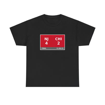 NJ vs CHI Scoreboard Tee 11.06.23