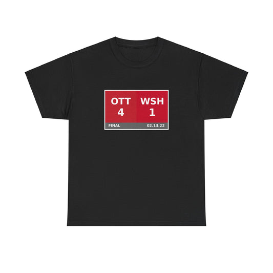 OTT vs WSH Scoreboard Tee 02.13.22