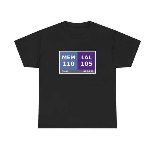 MEM vs LAL Scoreboard Tee 02.26.19