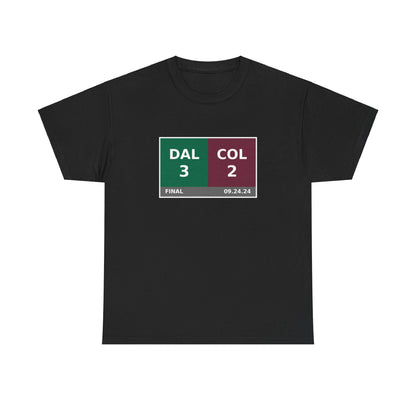 DAL vs COL Scoreboard Tee 09.24.24