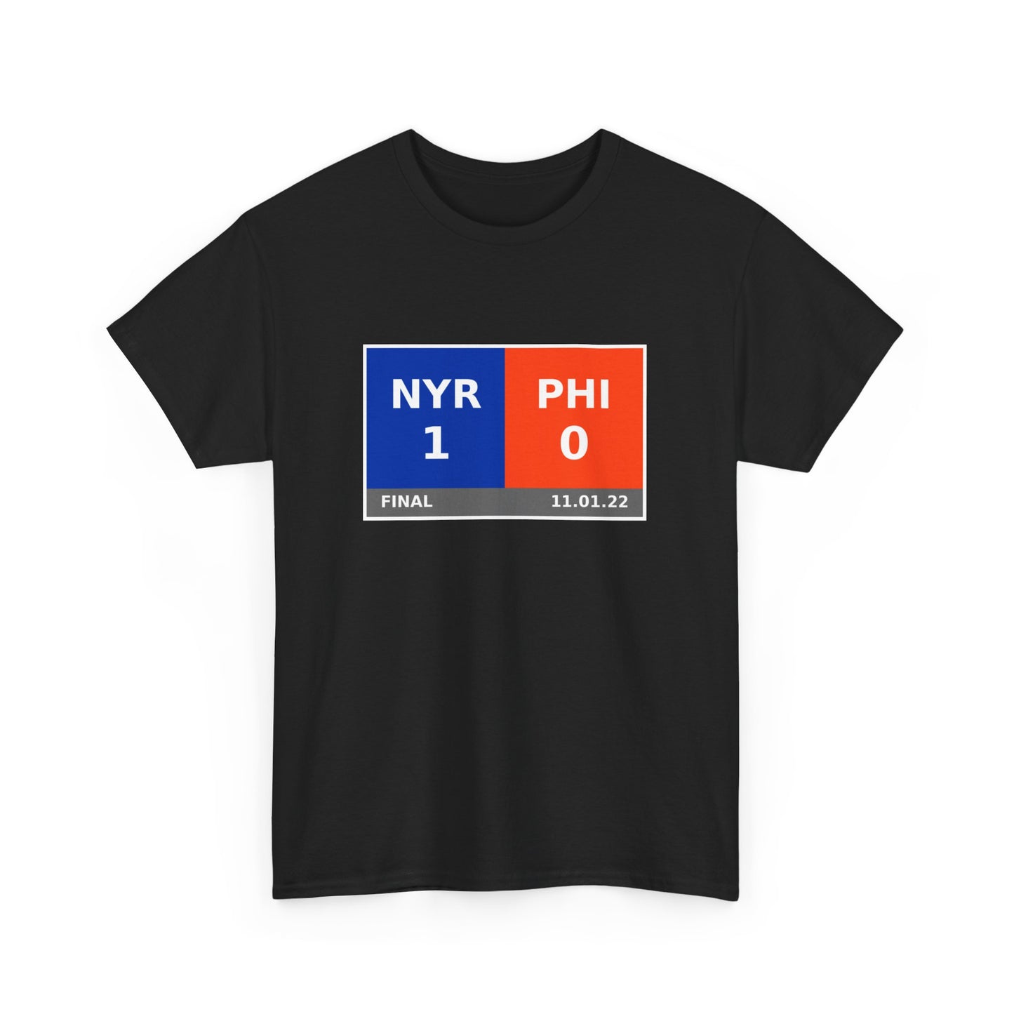 NYR vs PHI Scoreboard Tee 11.01.22