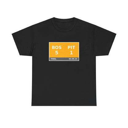 BOS vs PIT Scoreboard Tee 03.09.24