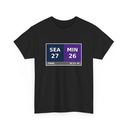 SEA vs MIN Scoreboard Tee 10.12.20