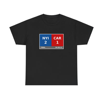 NYI vs CAR Scoreboard Tee 04.08.22