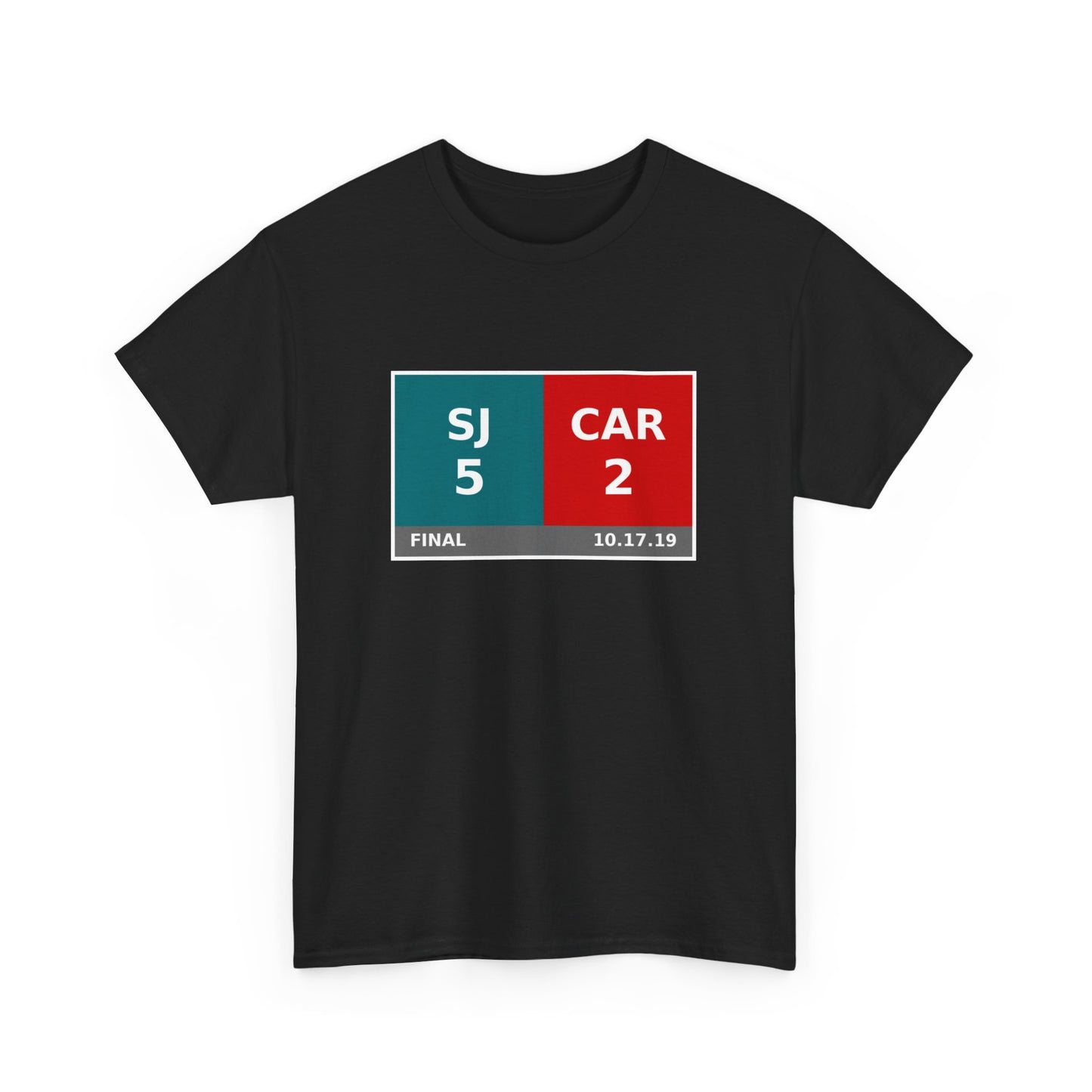 SJ vs CAR Scoreboard Tee 10.17.19