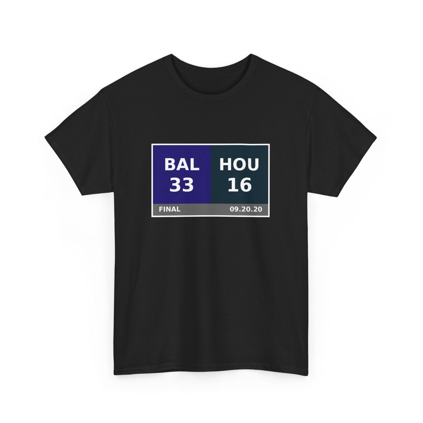 BAL vs HOU Scoreboard Tee 09.20.20