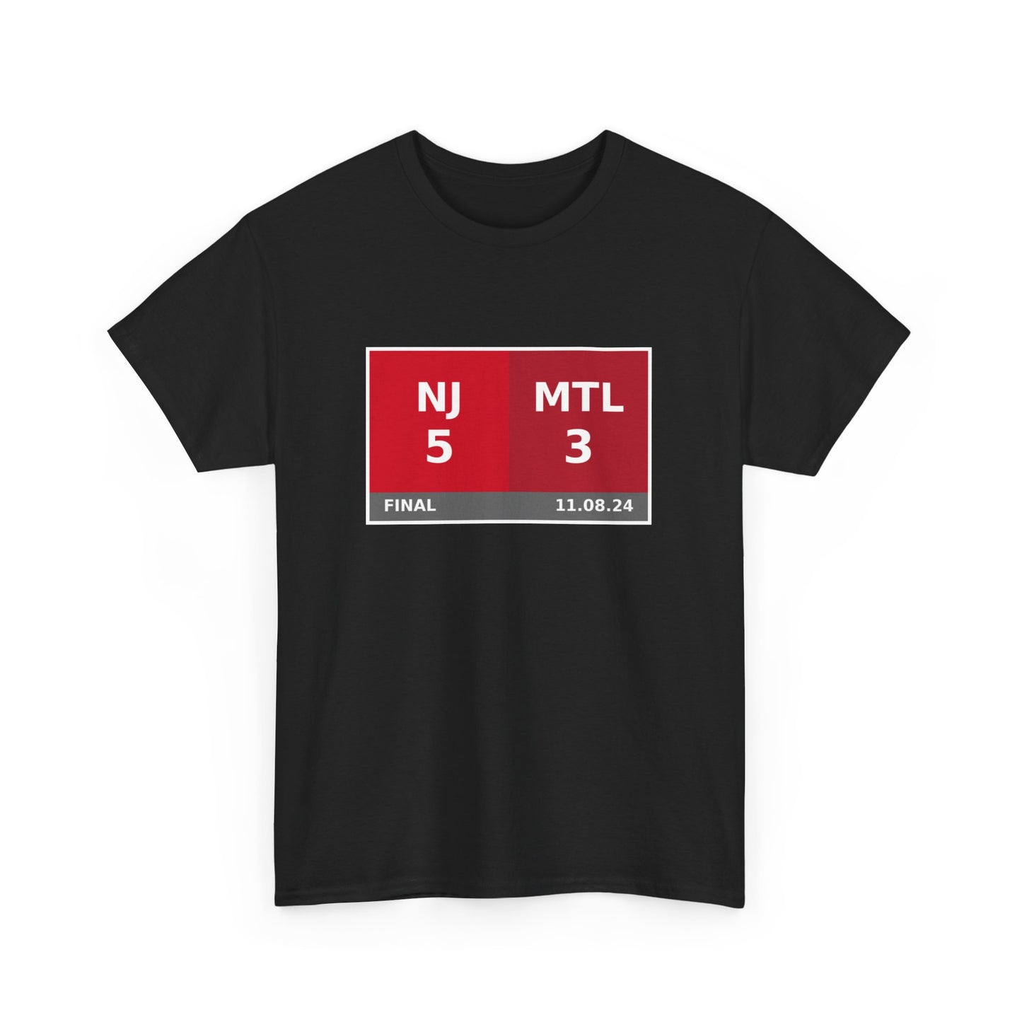 NJ vs MTL Scoreboard Tee 11.08.24