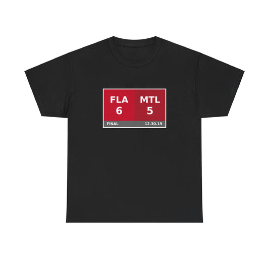 FLA vs MTL Scoreboard Tee 12.30.19