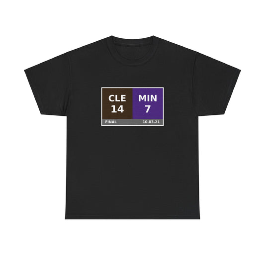 CLE vs MIN Scoreboard Tee 10.03.21