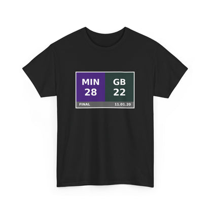 MIN vs GB Scoreboard Tee 11.01.20