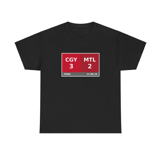 CGY vs MTL Scoreboard Tee 11.06.24