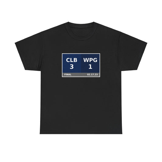 CLB vs WPG Scoreboard Tee 02.17.23