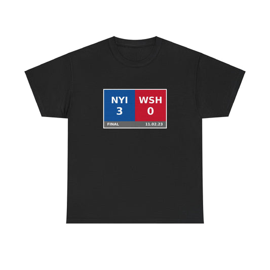 NYI vs WSH Scoreboard Tee 11.02.23