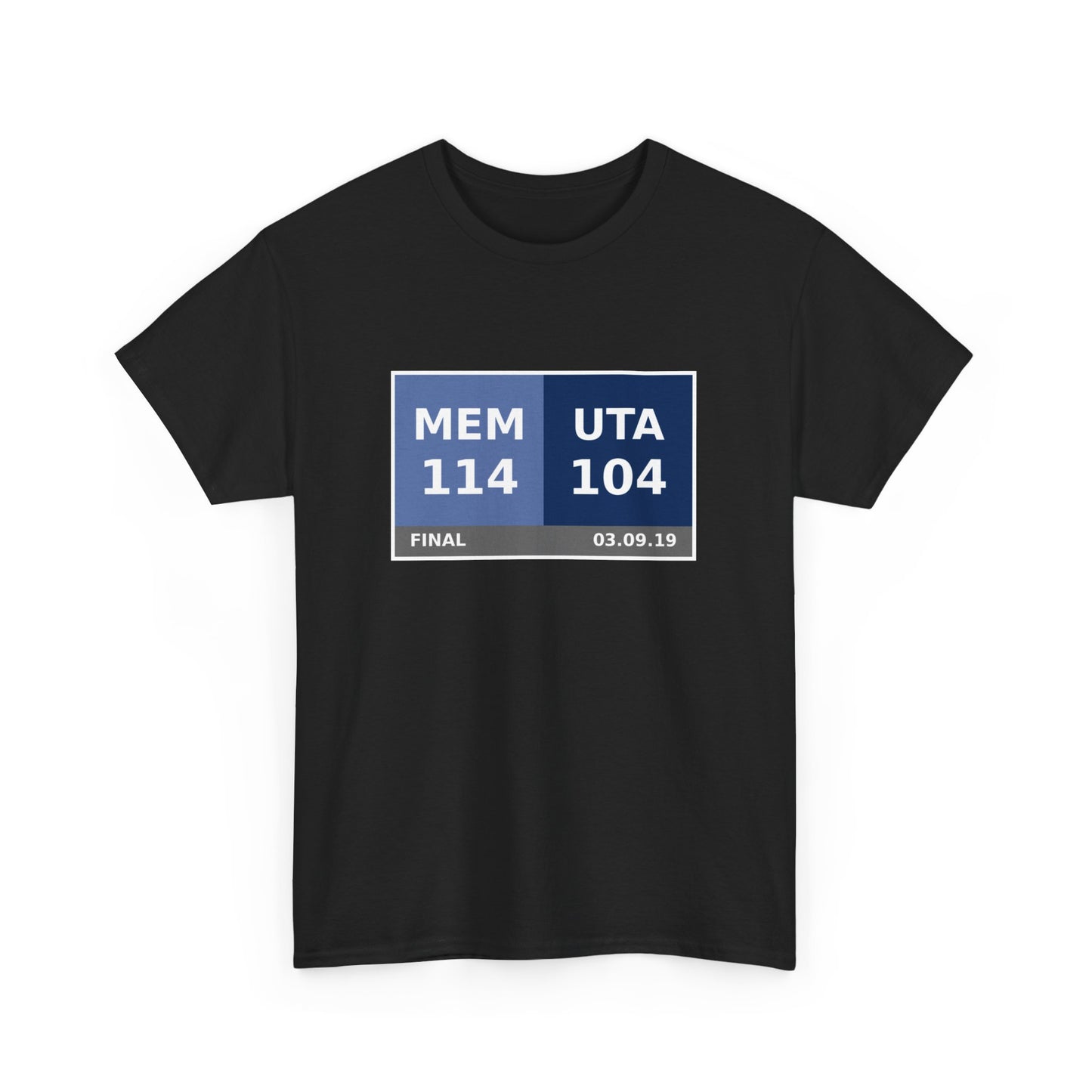 MEM vs UTA Scoreboard Tee 03.09.19