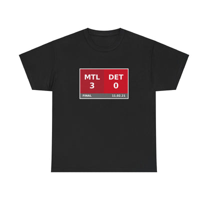 MTL vs DET Scoreboard Tee 11.02.21