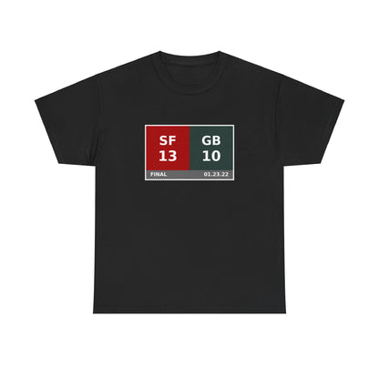 SF vs GB Scoreboard Tee 01.23.22