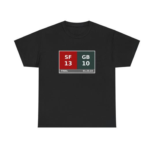 SF vs GB Scoreboard Tee 01.23.22