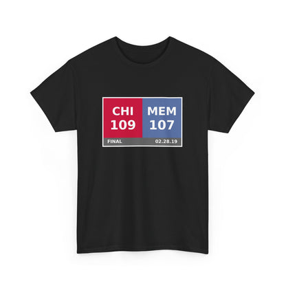 CHI vs MEM Scoreboard Tee 02.28.19