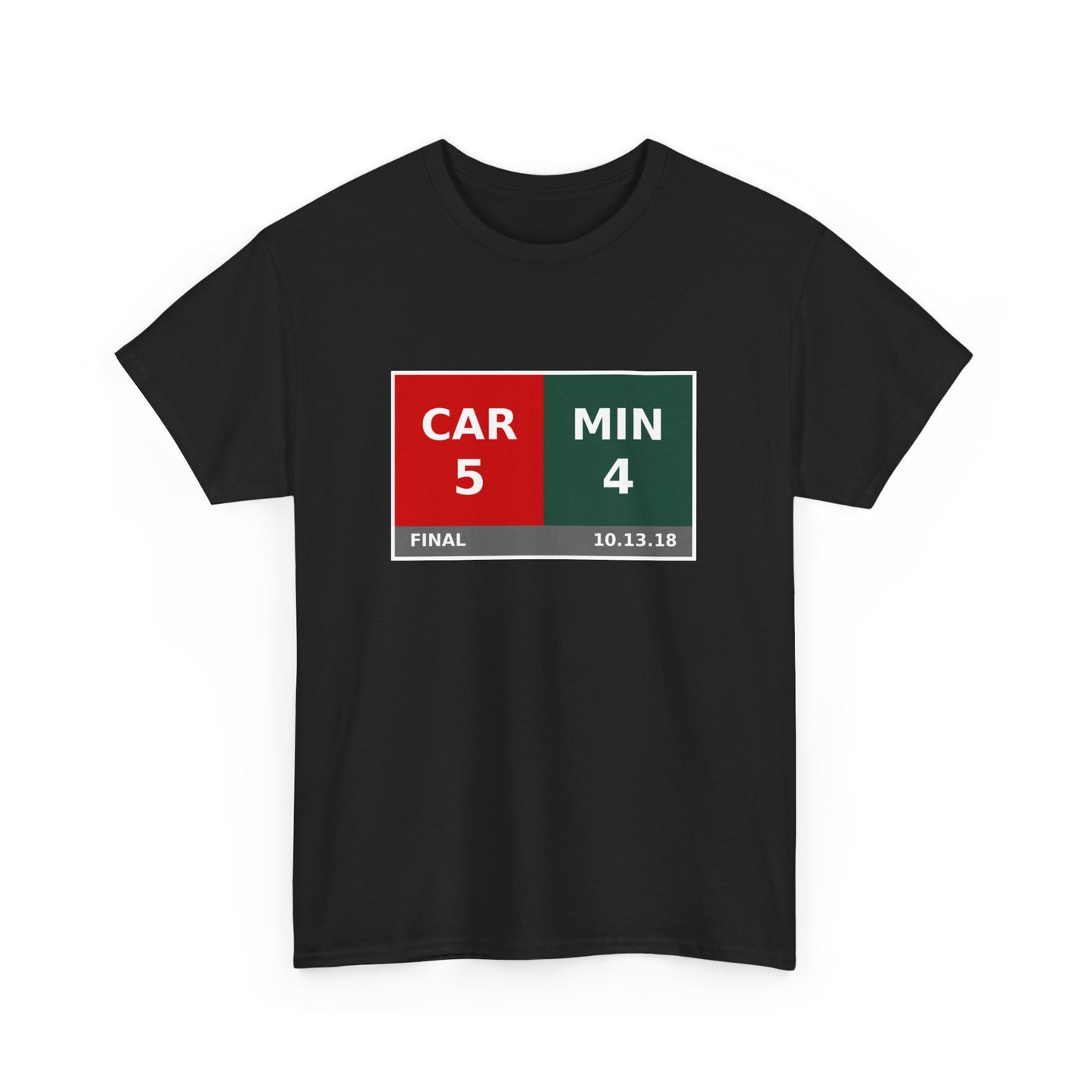 CAR vs MIN Scoreboard Tee 10.13.18