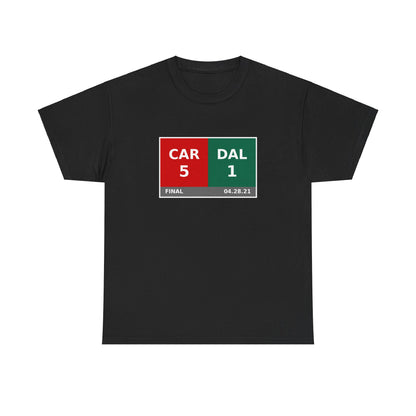 CAR vs DAL Scoreboard Tee 04.28.21