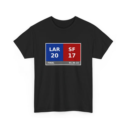 LAR vs SF Scoreboard Tee 01.30.22