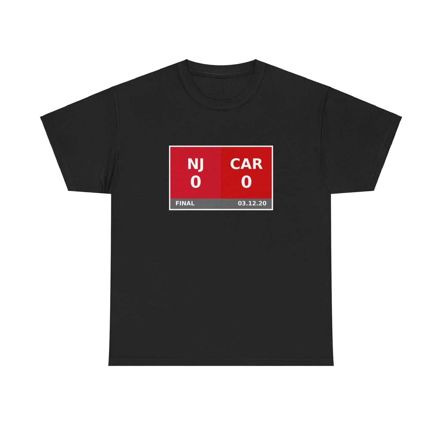 NJ vs CAR Scoreboard Tee 03.12.20