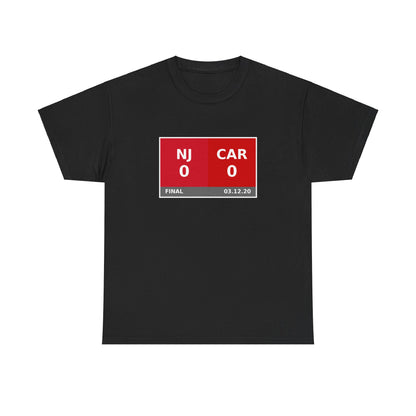 NJ vs CAR Scoreboard Tee 03.12.20