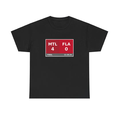 MTL vs FLA Scoreboard Tee 12.28.24